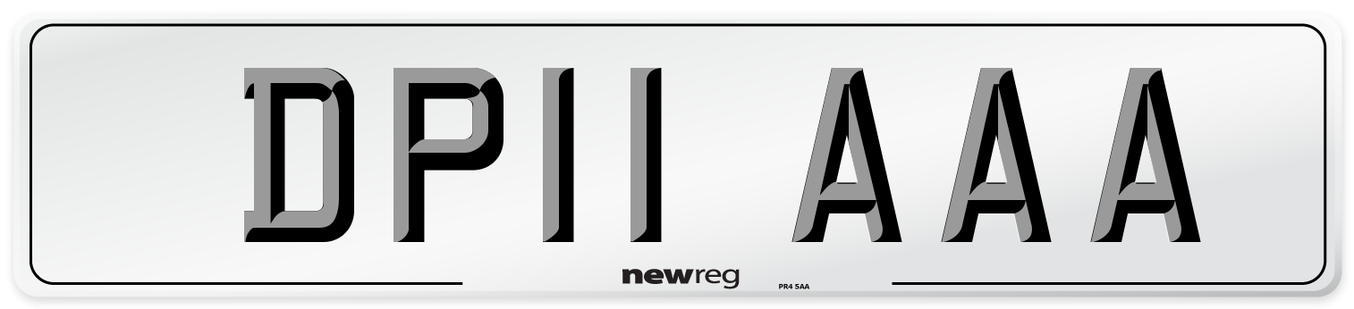 DP11 AAA Number Plate from New Reg